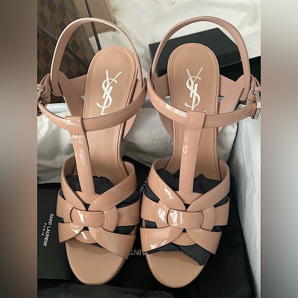 YSL Tribute 75mm heels